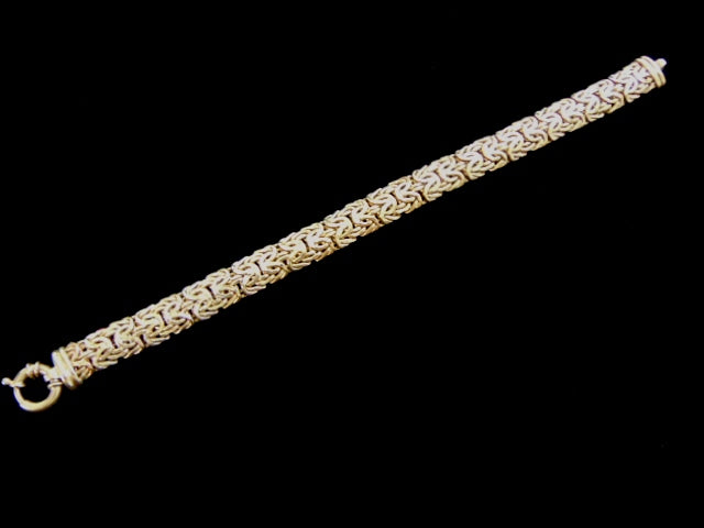 Womens Elegant Vintage Estate 14K Yellow Gold Bracelet 11.7g E3826