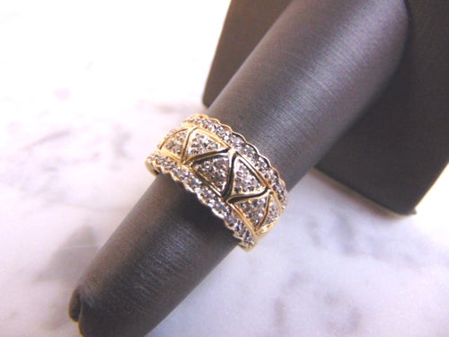 Women's 14K Yellow Gold Diamond Ring 4.7g E3842