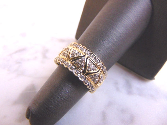 Women's 14K Yellow Gold Diamond Ring 4.7g E3842