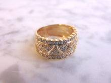 Load image into Gallery viewer, Women&#39;s 14K Yellow Gold Diamond Ring 4.7g E3842