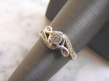 Load image into Gallery viewer, Womens Vintage Estate 10K White Gold Ring Diamond Ring, 3.4g, E3854