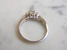 Load image into Gallery viewer, Women&#39;s Vintage Estate 14K White Gold Diamond Anniversary Ring, 3.6g E3866