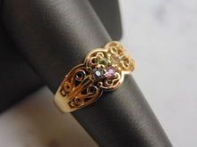 Load image into Gallery viewer, Women&#39;s Vintage Estate 14K Gold Multi Stone Ring 5.5g E3870