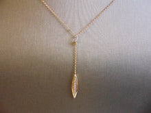 Load image into Gallery viewer, Womens Vintage Estate 14K Gold Necklace w/ Diamond Chip Pendant 2.9g #E3889