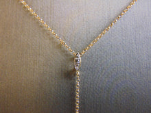 Load image into Gallery viewer, Womens Vintage Estate 14K Gold Necklace w/ Diamond Chip Pendant 2.9g #E3889
