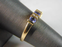 Load image into Gallery viewer, Womens Vintage Estate 14K Yellow Gold Tanzanite Diamond Ring 3.3g E3900