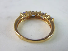 Load image into Gallery viewer, Womens Vintage Estate 14K Yellow Gold Tanzanite Diamond Ring 3.3g E3900