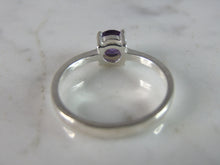 Load image into Gallery viewer, Womens Vintage Estate Sterling Silver Amethyst Ring 2.8g E5183