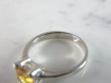 Load image into Gallery viewer, Womens Sterling Silver Ring w/ Golden Beryl Colored Stone 2.4g E5186
