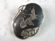 Load image into Gallery viewer, Womens Vintage Estate Sterling Silver Siam Brooch 6.8g E5206