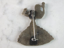 Load image into Gallery viewer, Womens Vintage Estate Sterling Silver Salsa Dancer Brooch 20.3g E5344