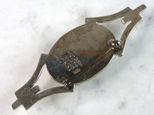 Load image into Gallery viewer, Womens Vintage Estate Sterling Silver Anne Harvey Jasper Brooch 20g E5385