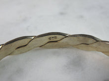 Load image into Gallery viewer, Womens Vintage Estate Sterling Silver Modernist Bangle Bracelet 17g E5499