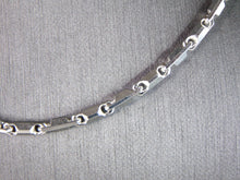 Load image into Gallery viewer, Mens Vintage Estate Sterling Silver Modernist Necklace 36.8g E5539