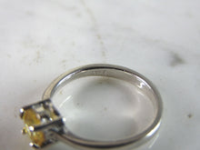 Load image into Gallery viewer, Womens Sterling Silver Ring w/ Golden Beryl Colored Stone 2.6g E5794