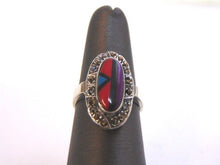 Load image into Gallery viewer, Womens Vintage Estate Sterling Silver Southwestern Zuni Ring 5.1g E1560