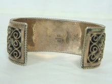 Load image into Gallery viewer, Womens Vintage Estate Ornate Sterling Silver Cuff Bracelet 63.4g E3156