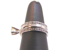 Load image into Gallery viewer, Womens Vintage Estate 18K White Gold Diamond Engagement Ring 6.9g E2786