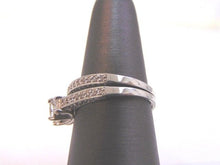 Load image into Gallery viewer, Womens 2pc Vintage Estate 14K White Gold Diamond Engagement Ring 4.5g E2770