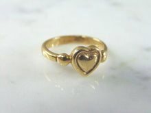 Load image into Gallery viewer, Womens Vintage Estate 14k Gold Heart Ring 3.2g #E2004