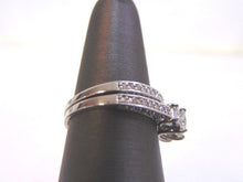 Load image into Gallery viewer, Womens 2pc Vintage Estate 14K White Gold Diamond Engagement Ring 4.5g E2770