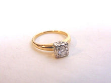 Load image into Gallery viewer, Womens Vintage Estate 14K Yellow Gold Diamond Ring 2.6g E2765