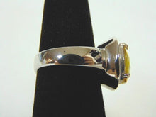 Load image into Gallery viewer, Womens Sterling Silver .925 Ring w/ Canary Colored Stone 8.7g #3099