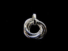 Load image into Gallery viewer, Womens Sterling Silver .925  Pendant w/ CZ Crystals 3.5g #E2687