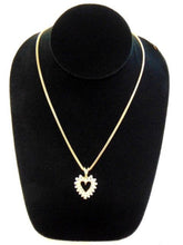 Load image into Gallery viewer, Womens Vintage Estate 14K Gold Necklace w/ Diamond Heart Pendant 16.9g E2789