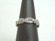Load image into Gallery viewer, Women&#39;s 14K White Gold Diamond Braided Ring 3.9g E3513