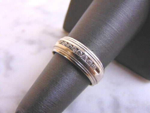 Women's Vintage Estate 14K White Gold Diamond Ring, 4.7g E3850