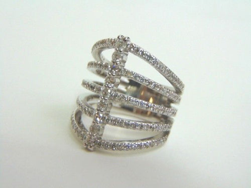 Women's 14K White Gold Diamond Ring 9.7g E3510