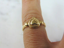 Load image into Gallery viewer, Womens Vintage Estate 14k Gold Heart Ring 3.2g #E2004
