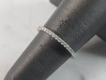 Load image into Gallery viewer, Womens Vintage Estate 10K White Gold Diamond Ring, 1.0g E5964