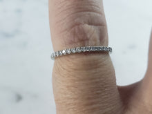 Load image into Gallery viewer, Womens Vintage Estate 10K White Gold Diamond Ring, 1.0g E5964