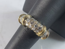 Load image into Gallery viewer, Womens Vintage Estate 18K Yellow Gold Diamond Ring 7.4g E5978