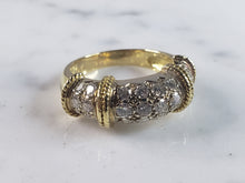 Load image into Gallery viewer, Womens Vintage Estate 18K Yellow Gold Diamond Ring 7.4g E5978