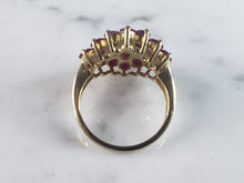 Load image into Gallery viewer, Womens Vintage Estate 10k Yellow Gold Ruby Ring 4.4g #E5979