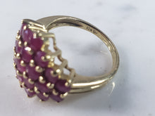 Load image into Gallery viewer, Womens Vintage Estate 10k Yellow Gold Ruby Ring 4.4g #E5979