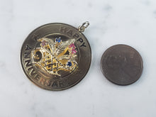Load image into Gallery viewer, Womens Vintage Estate 14K Yellow Gold Anniversary Pendant 6.3g E5999