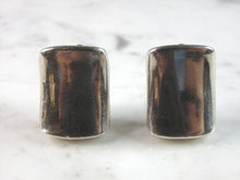 Load image into Gallery viewer, Womens Vintage Estate Sterling Silver  Modernist Clip On Earrings 10g E6021