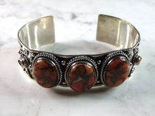 Load image into Gallery viewer, Womens Vintage Estate Sterling Silver Modernist Cuff Bracelet 44.8g E6025