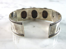 Load image into Gallery viewer, Womens Vintage Estate Sterling Silver Modernist Cuff Bracelet 44.8g E6025