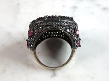 Load image into Gallery viewer, Womens Vintage Estate Sterling Silver CZ Ring 17.7g E6030