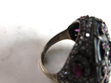 Load image into Gallery viewer, Womens Vintage Estate Sterling Silver CZ Ring 17.7g E6030