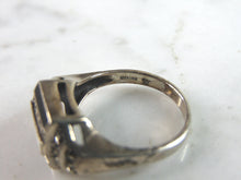Load image into Gallery viewer, Womens Vintage Estate Sterling Silver Modernist Ring 4.3g E6535