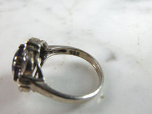 Load image into Gallery viewer, Womens Vintage Estate Sterling Silver Modernist CZ Ring 4.5g E6039