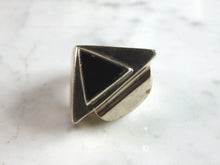 Load image into Gallery viewer, Womens Vintage Estate Sterling Silver Modernist Ring 16.9g E6040