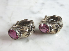 Load image into Gallery viewer, Womens Vintage Estate Sterling Silver Floral Screw On Earrings 14.1g E6041