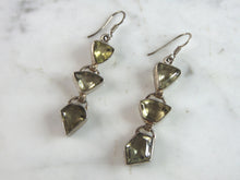 Load image into Gallery viewer, Womens Vintage Estate Sterling Silver Modernist Earrings 11.4g E6063